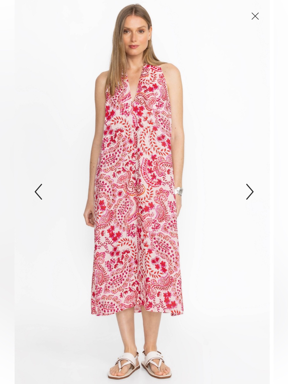 Johnny Was Lillet Linen Criss Cross Dress - Picture 16 of 16